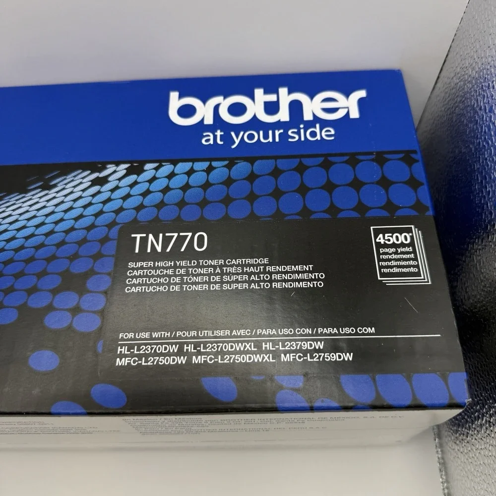 Brother TN770 4,500 Page-Yield Super High-Yield Toner - Black New Sealed